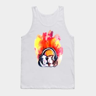 Guinea Pigs Listening to music Tank Top